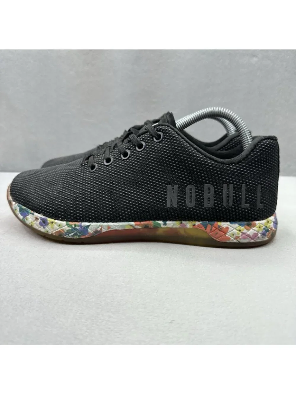 NOBULL Outwork Womens Size 9.5 Shoes Black / Daisy Training CrossFit Gym Workout